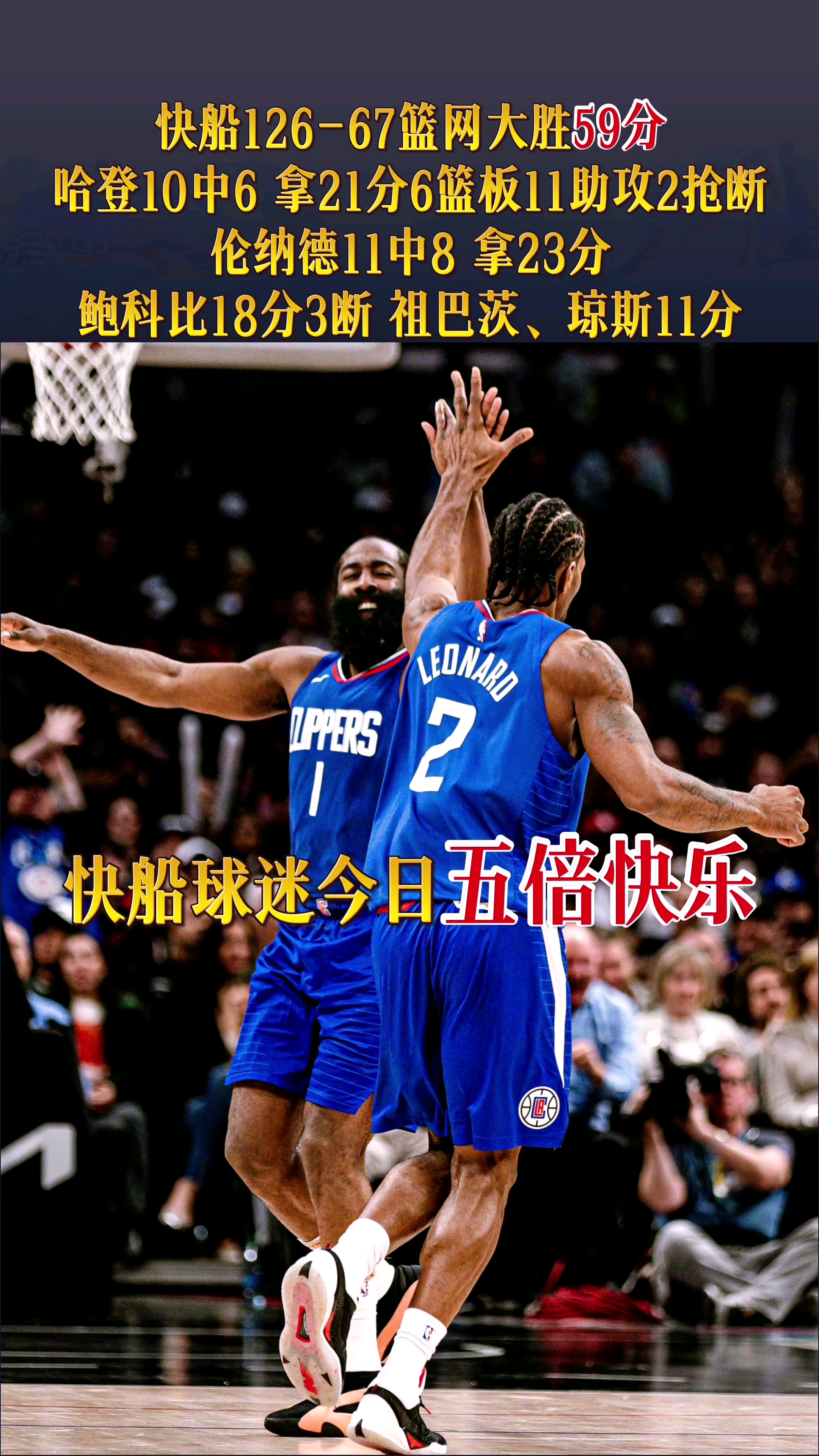德赢体育-快船主场击败尼克斯，取得三连胜